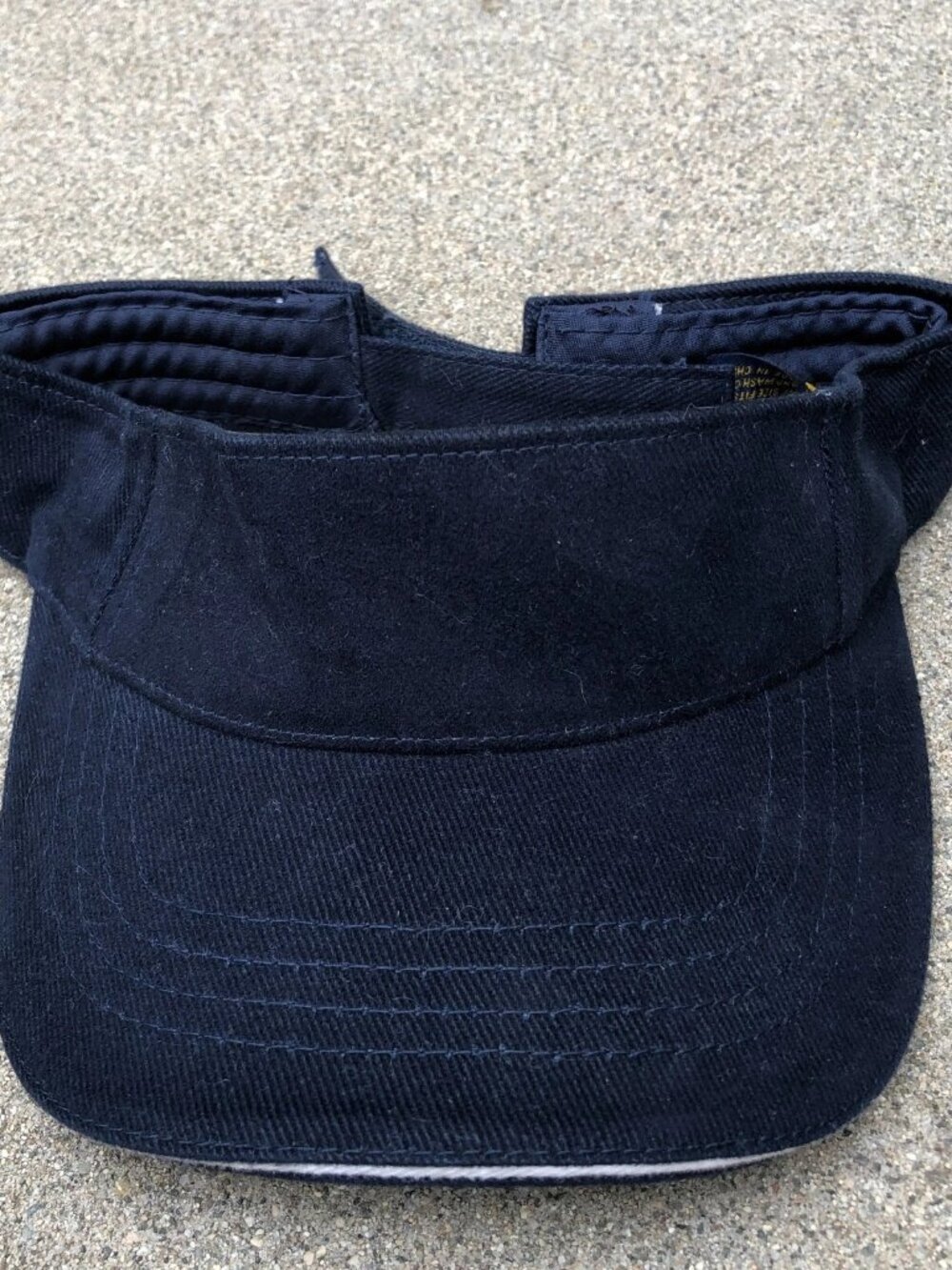 Vintage Visor Hat Men's One Size Adjustable Cap Blue Blank